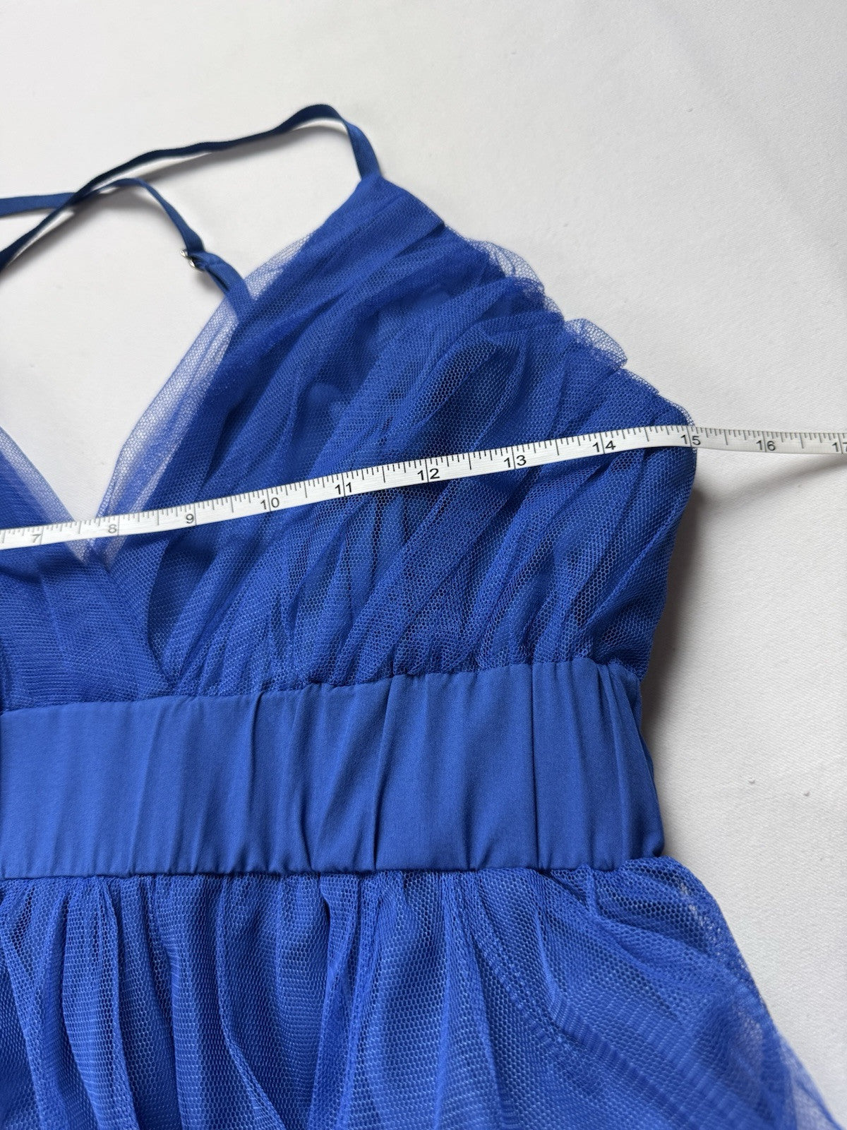 Women’s Blue Lace Long Dress Size S (B.147)