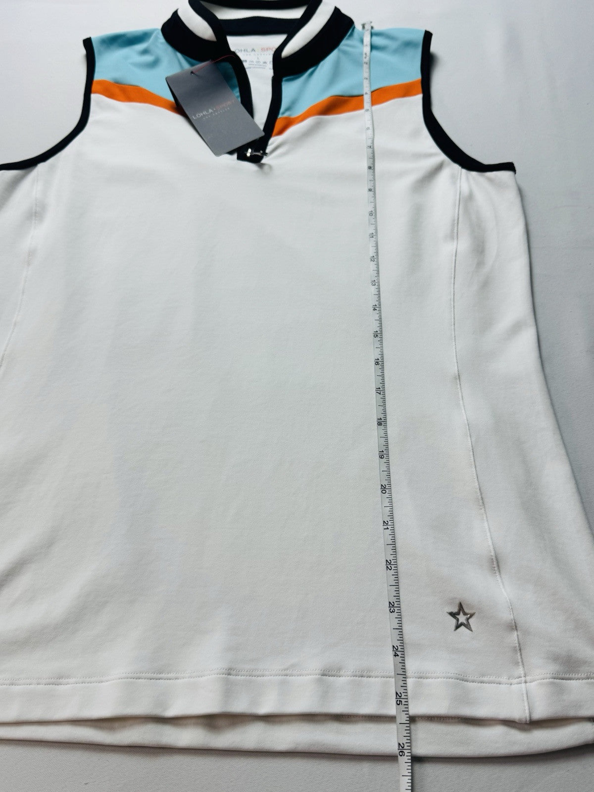 Lohla Sport Women’s Golf Shirt Sleeveless Sz L. (B.136)