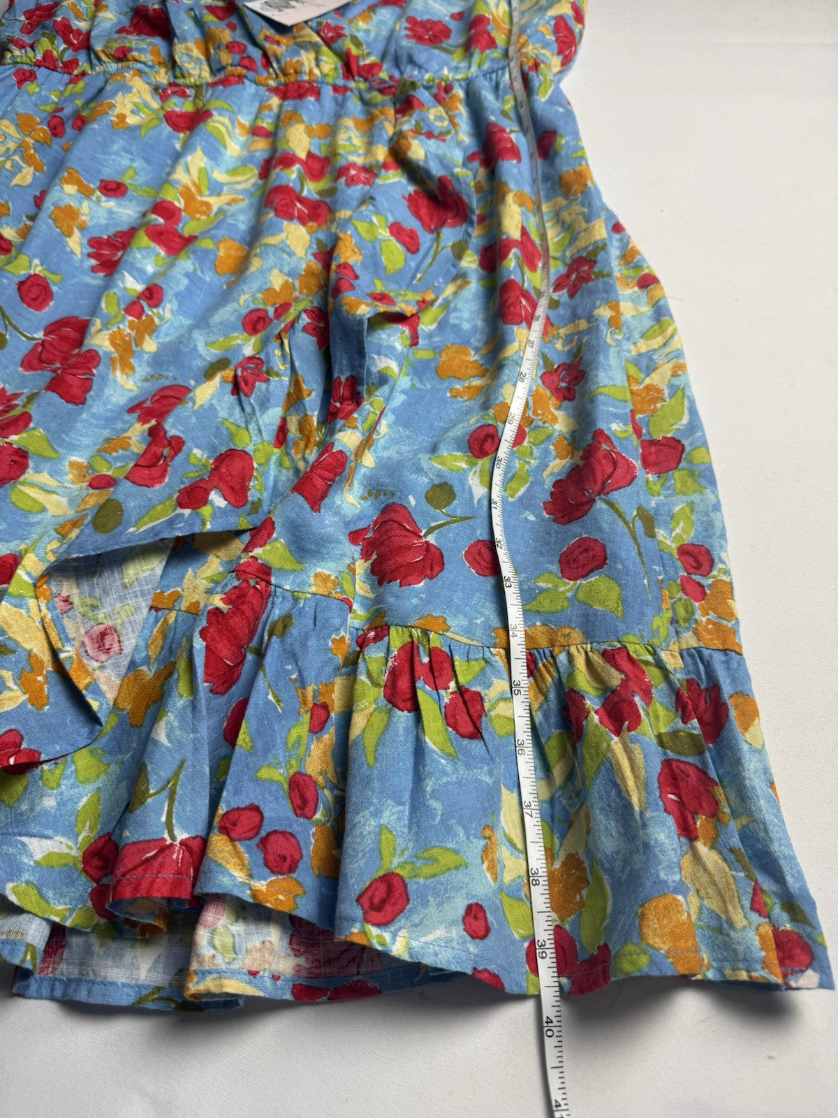 $54 LC Lauren Conrad Floral Flutter Lined Maxi Dress, Size 0X. (B.70)
