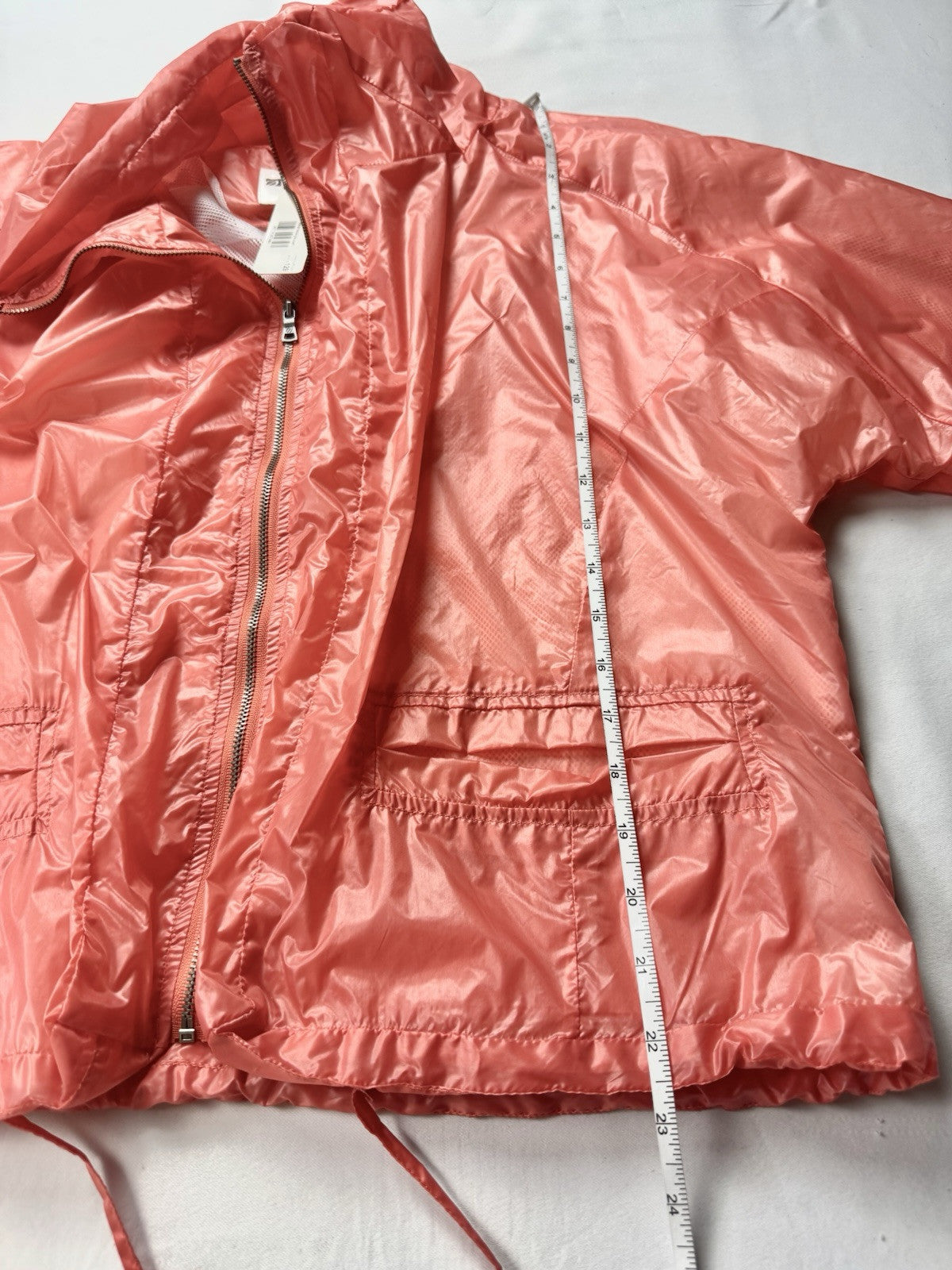 $129 Inspired Style Women's Orange Windbreaker Size L. (B.43)