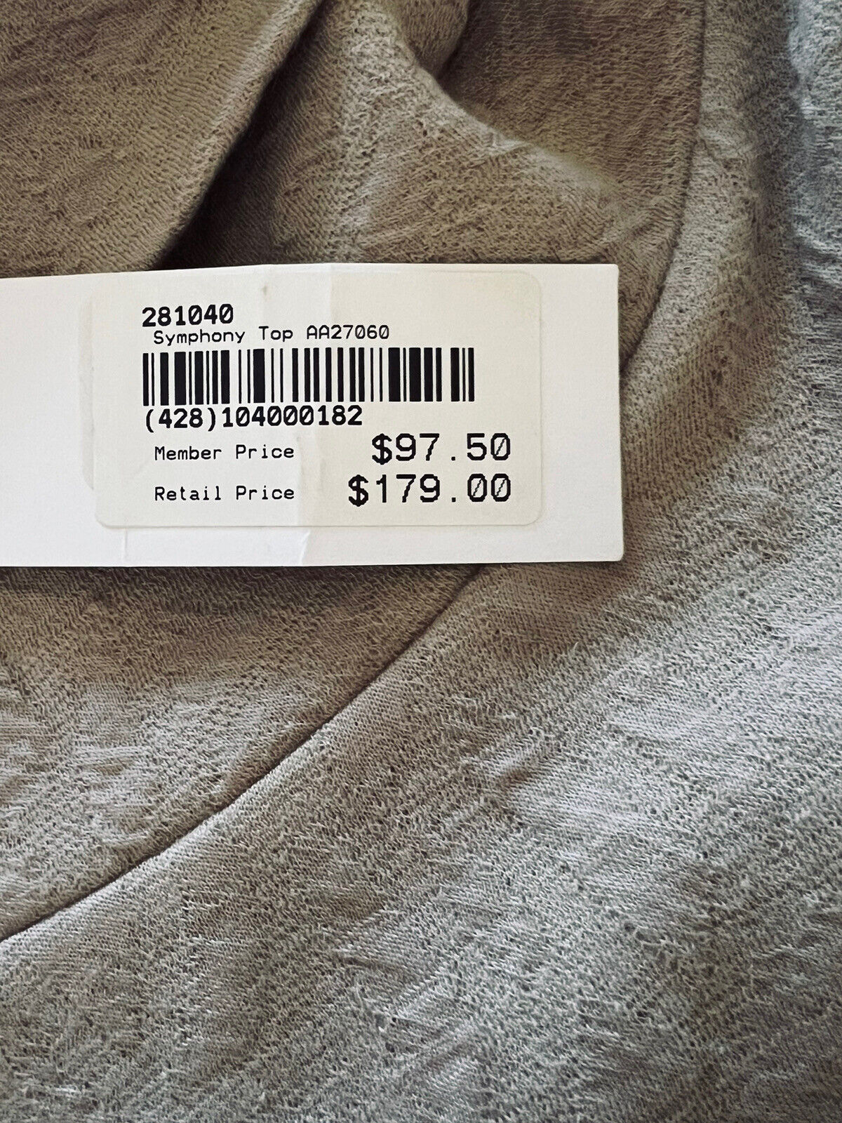 Symphony by A.F. Women’s Golf Blouse Brown Sz M $179 MSRP Turtleneck Top