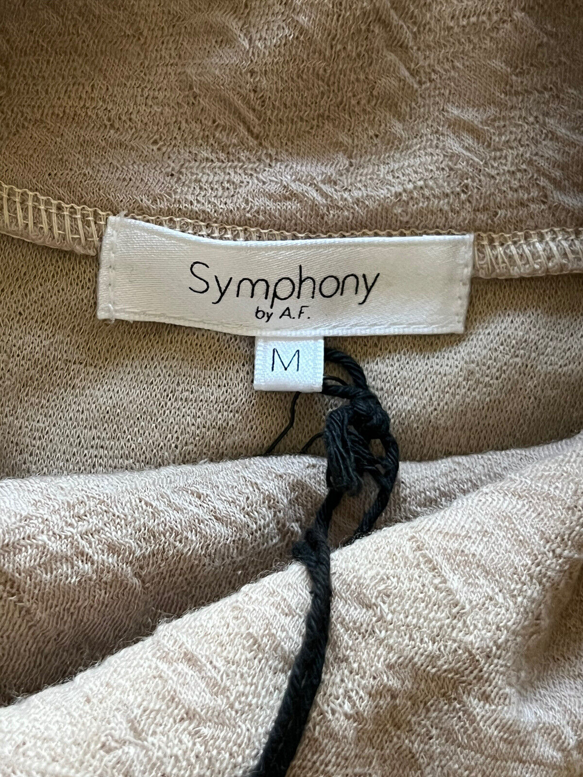 Symphony by A.F. Women’s Golf Blouse Brown Sz M $179 MSRP Turtleneck Top