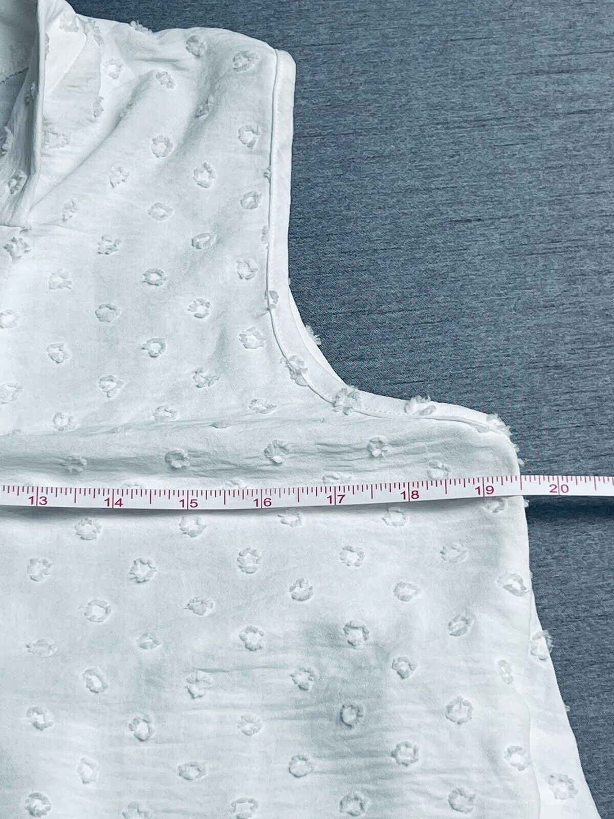 Cha Cha Vente Women’s Top Sleeveless White Blouse Sz L