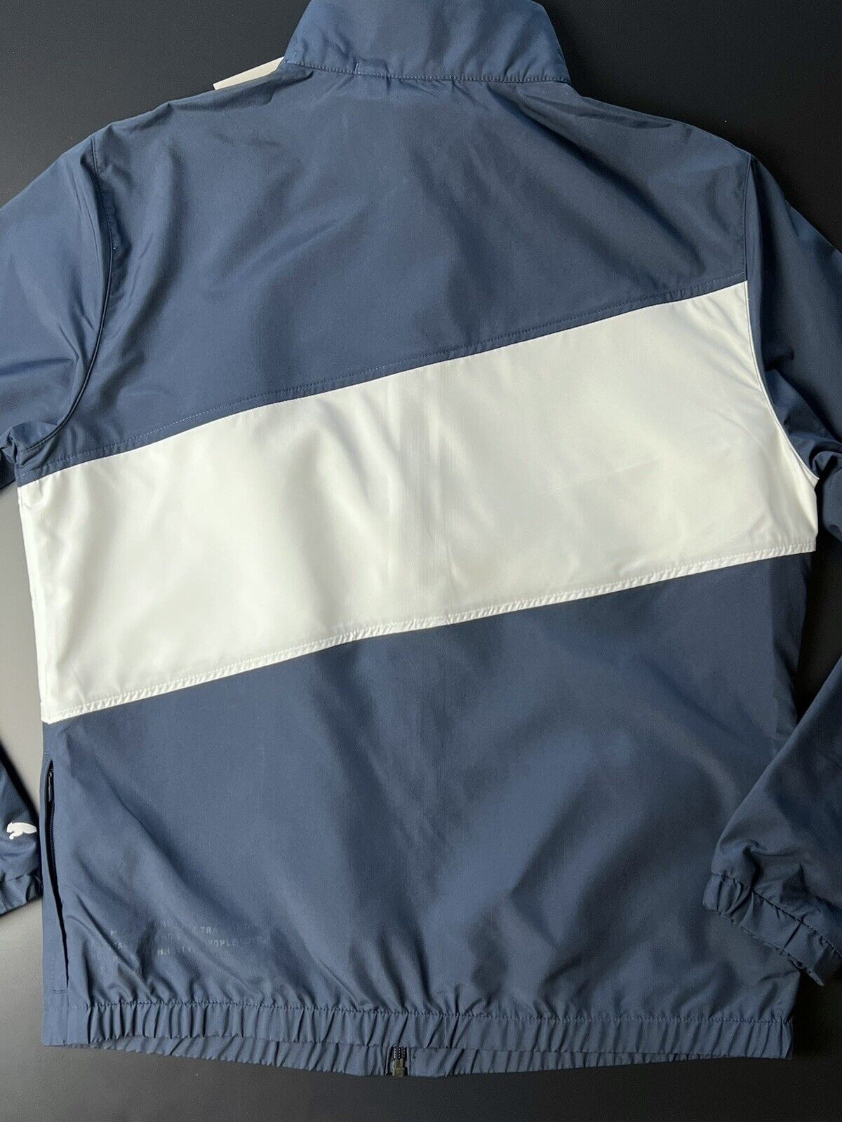 PUMA Women's Lightweight Jacket, Navy Blue/White Sz S
