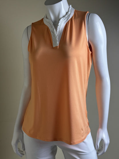 BELYN KEY Women’s Sleeveless Golf Shirt Sz M.    (B.134)