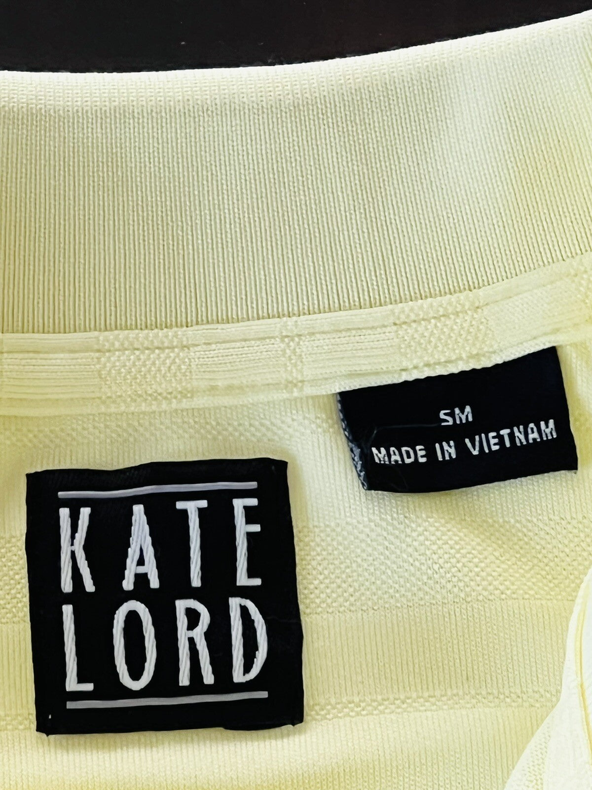 Kate Lord Women's Golf Shirt Yellow Sz S (B.16)