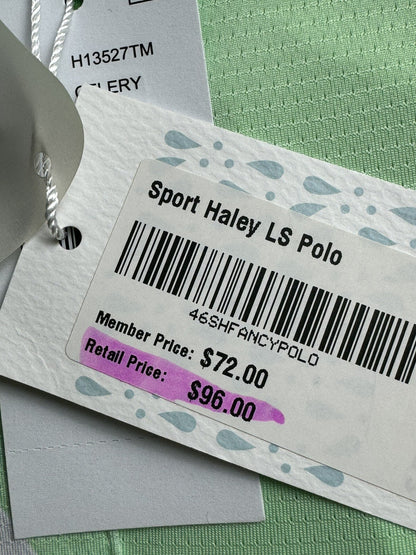 Sport Haley Women's Golf Shirt Green Top Sz S.   (B.77)