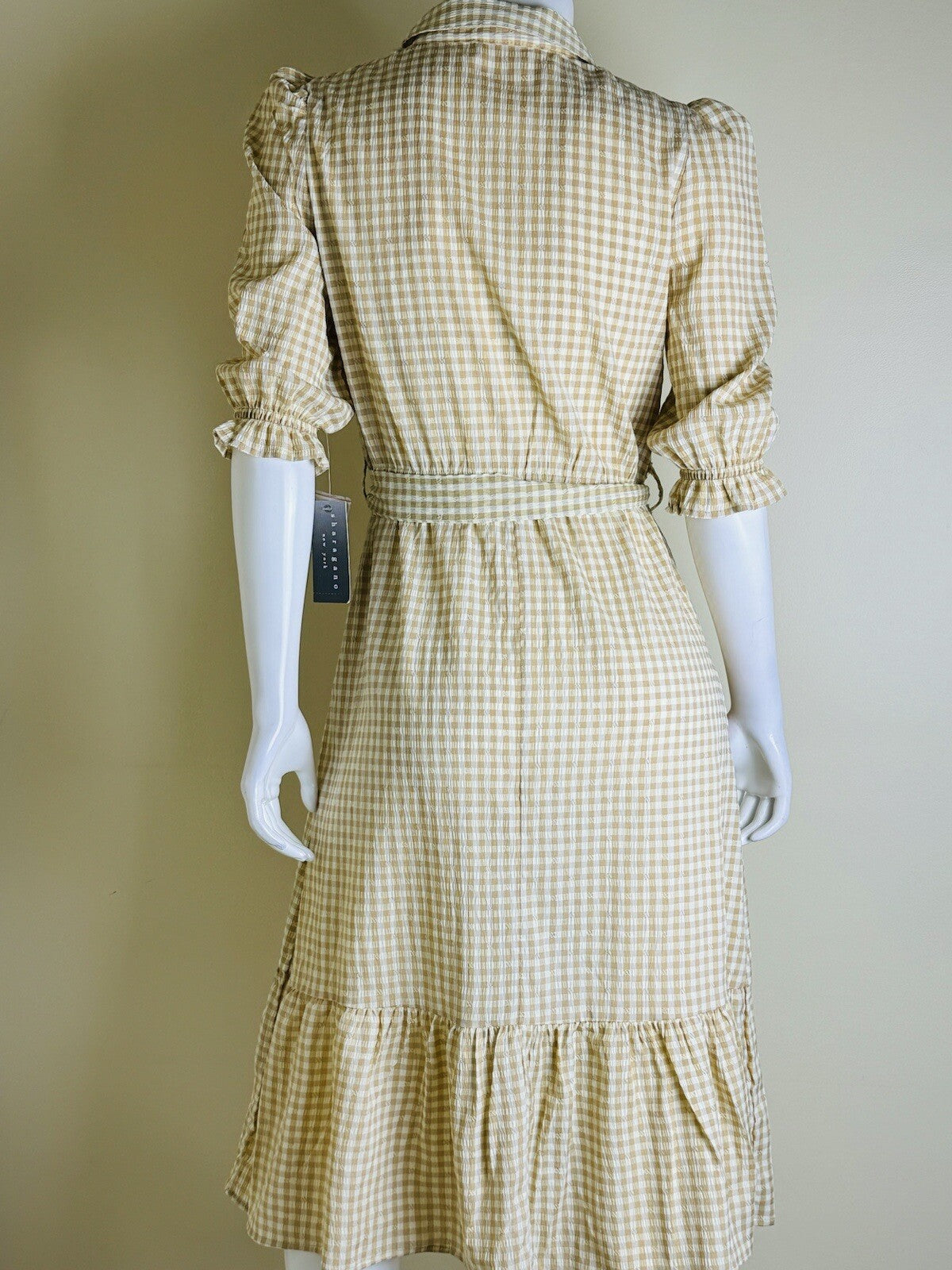 Sharagano Women's Tan Yellow Dress Size 12. (78)