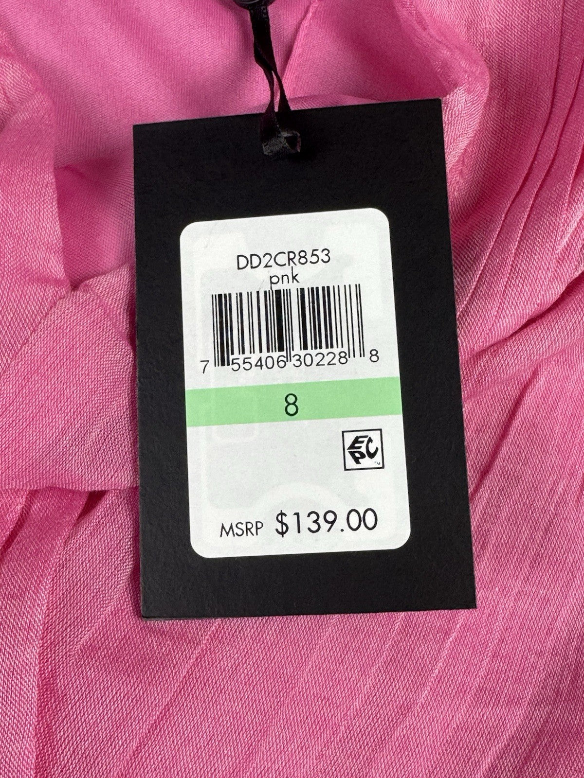 $139 DKNY Women’s Pink Maxi Dress Sz 8    (B.099)