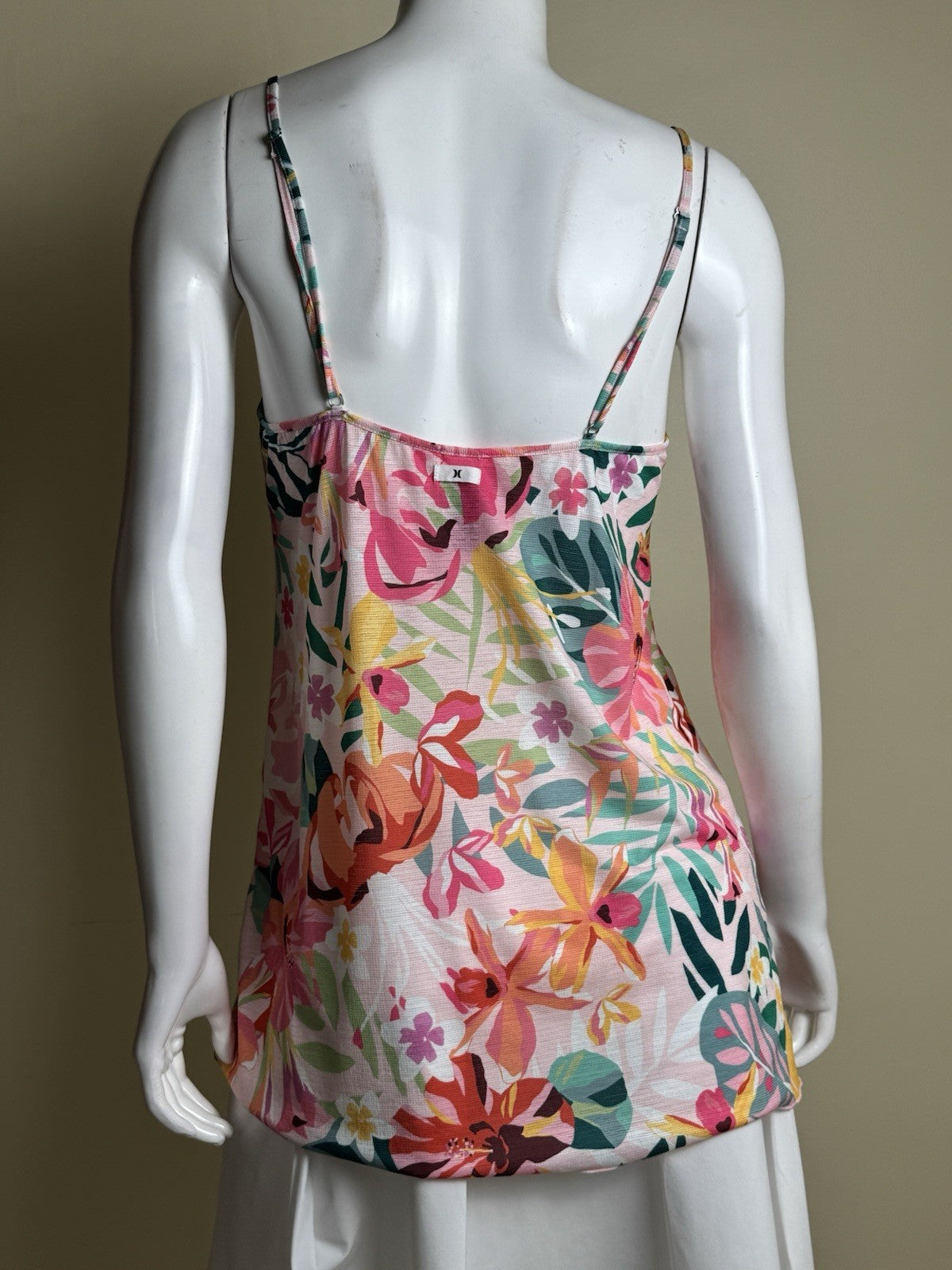 $45 HURLEY Women’s Multi Floral tank top Dress Sz S       (B.183)