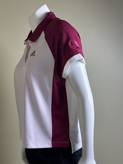 Adidas Women’s Polo Golf Shirt SZ M Climacool  (B.136)