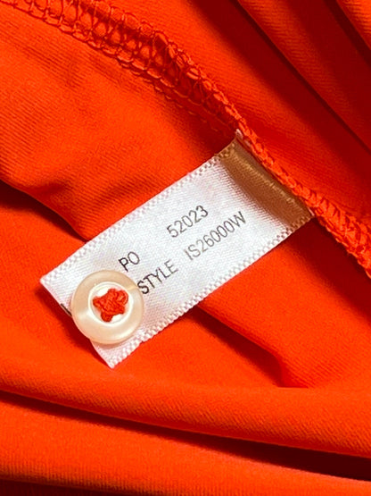 Champaign Country Club Women's Top Golf Polo Shirt Size S Orange