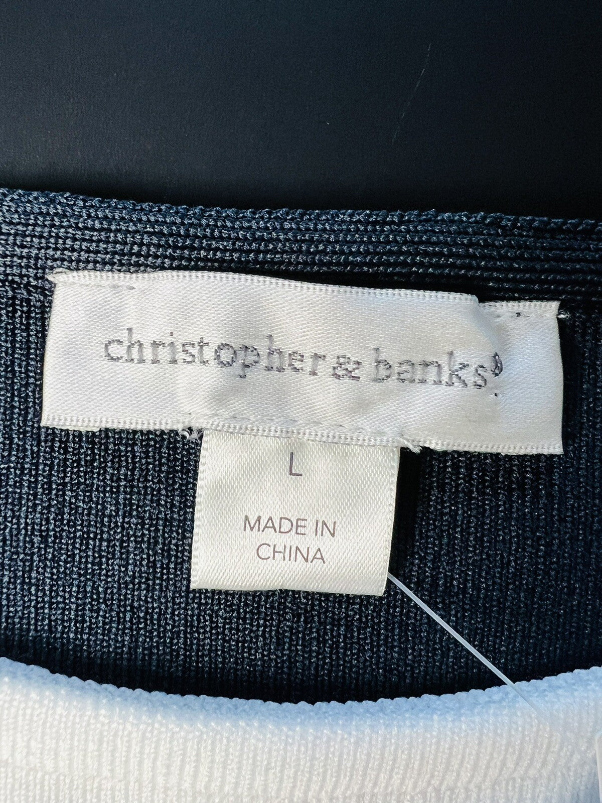 Christopher &Banks Women's Knit Top Sz L  Blouse