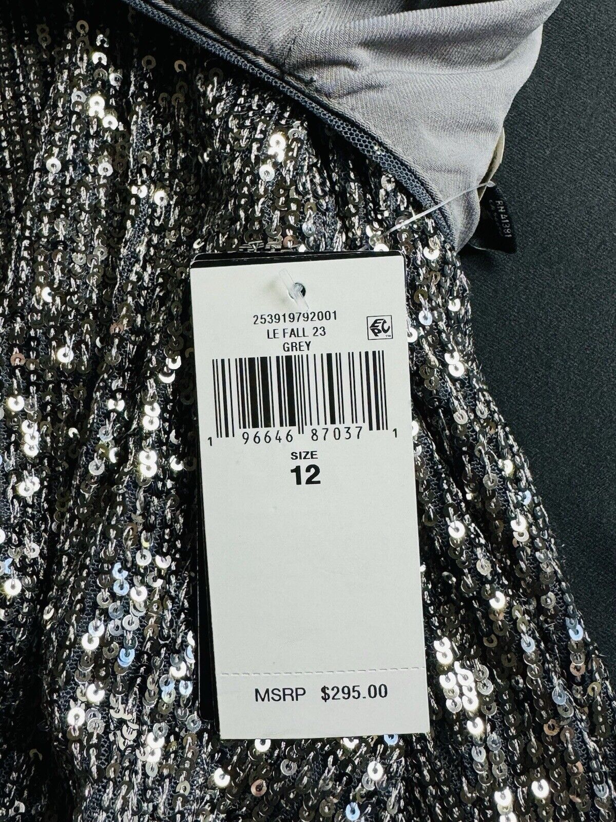 $295 Lauren Ralph Lauren Glitter Sequined Dress Size 12.    (B.88)