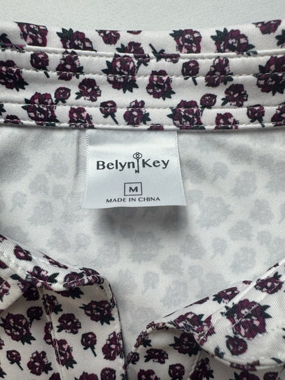 BELYN KEY Women’s Sleeveless Golf Shirt Sz M.    (B.134)