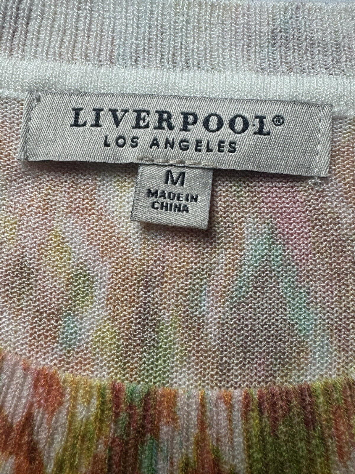 $98 Liverpool Los Angeles Women's Long Sleeves Top Sz M.    (B.152)