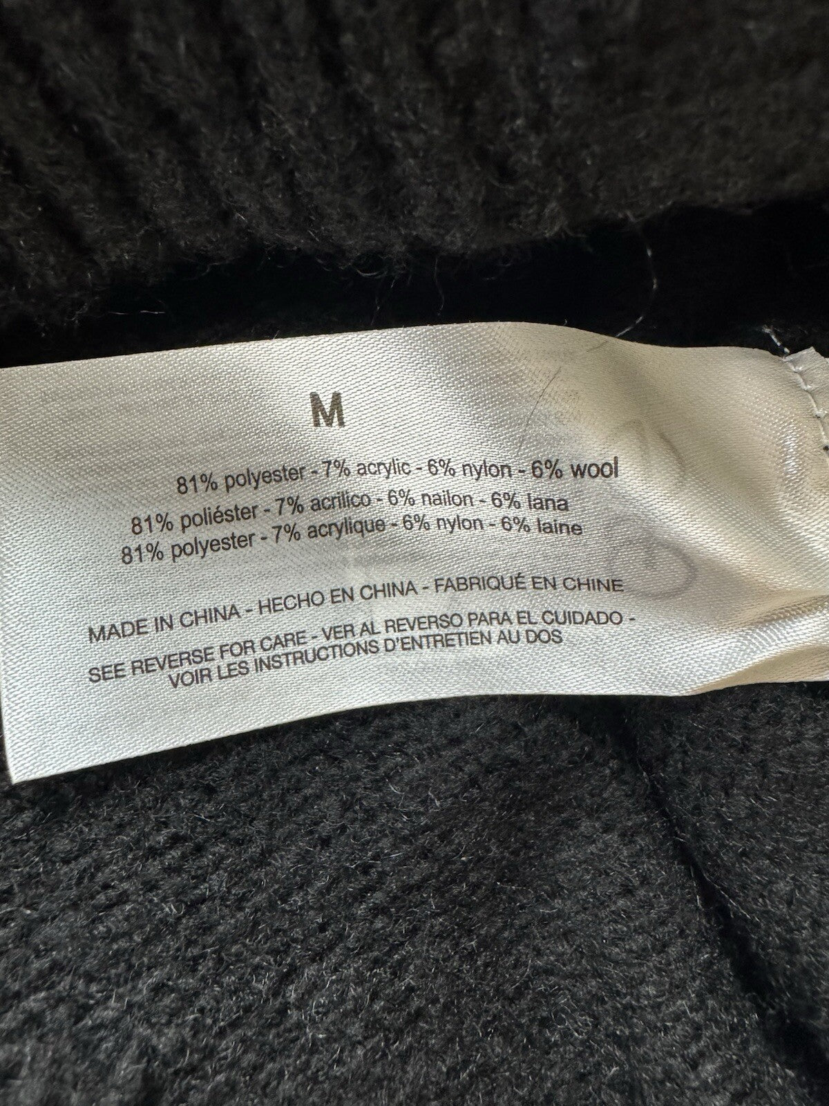 $99 Sam Edelman Women’s Julietta Black Crochet Cardigan Sz M. (B.109)