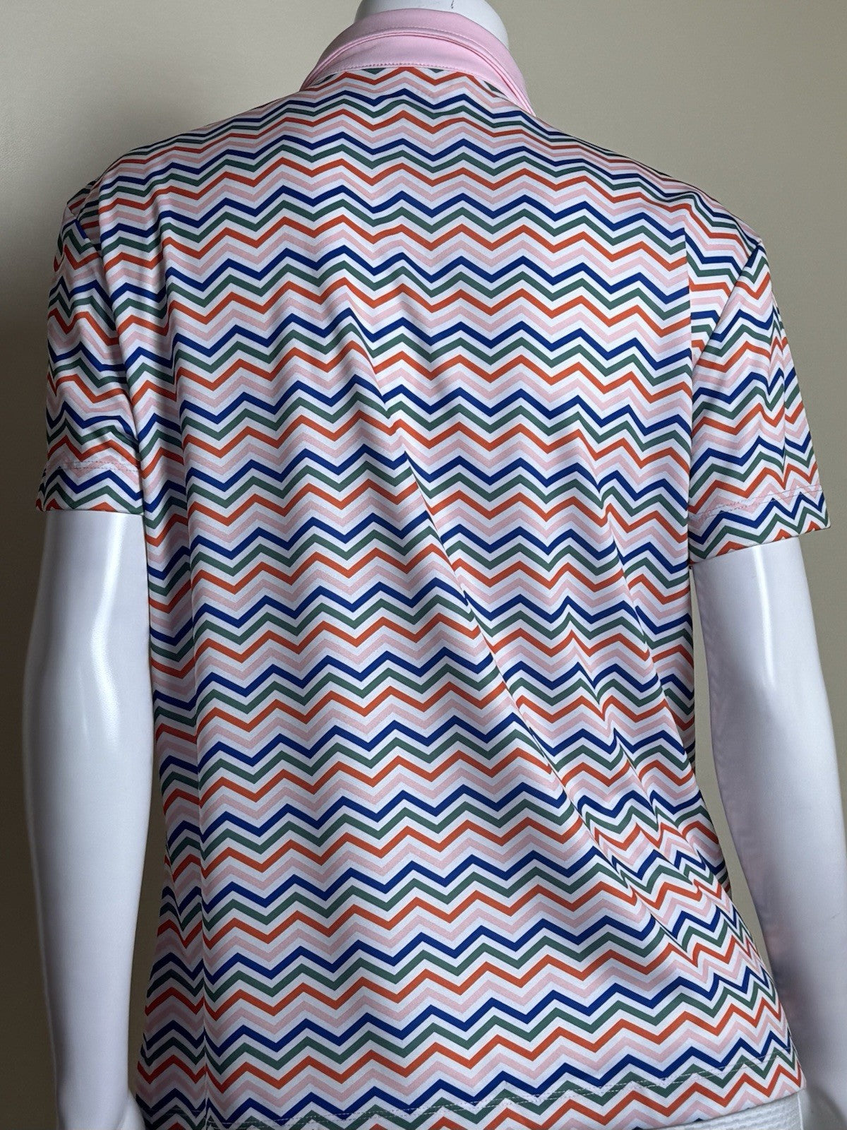 Monterey Club Women's Golf Shirt Sz L Short Sleeve Top
