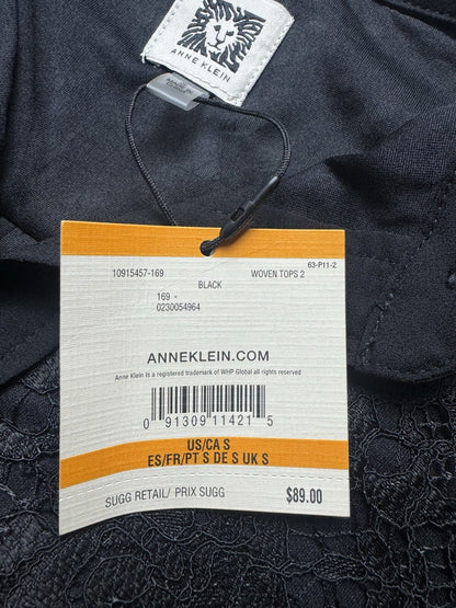 $89 Anne Klein Women’s Lace Long Sleeve Shirt Sz S.   (B.141)