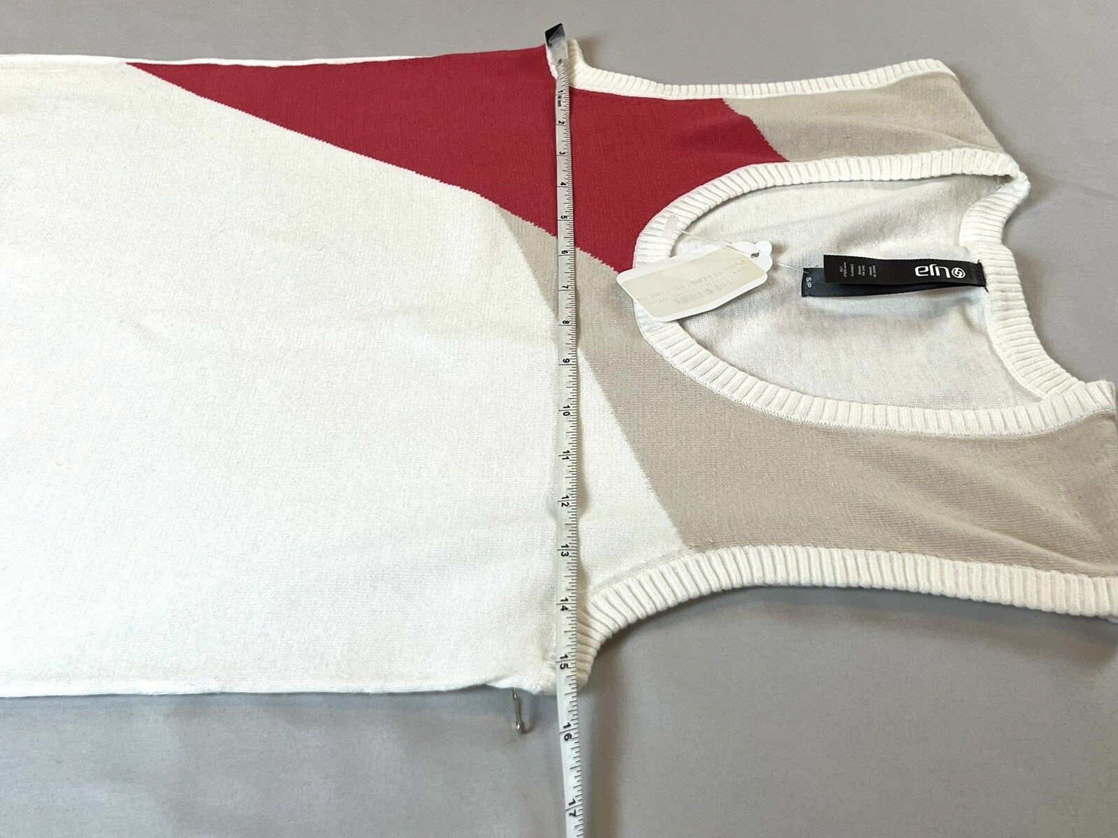 Lija Women's Golf Knit Vest Sz S White