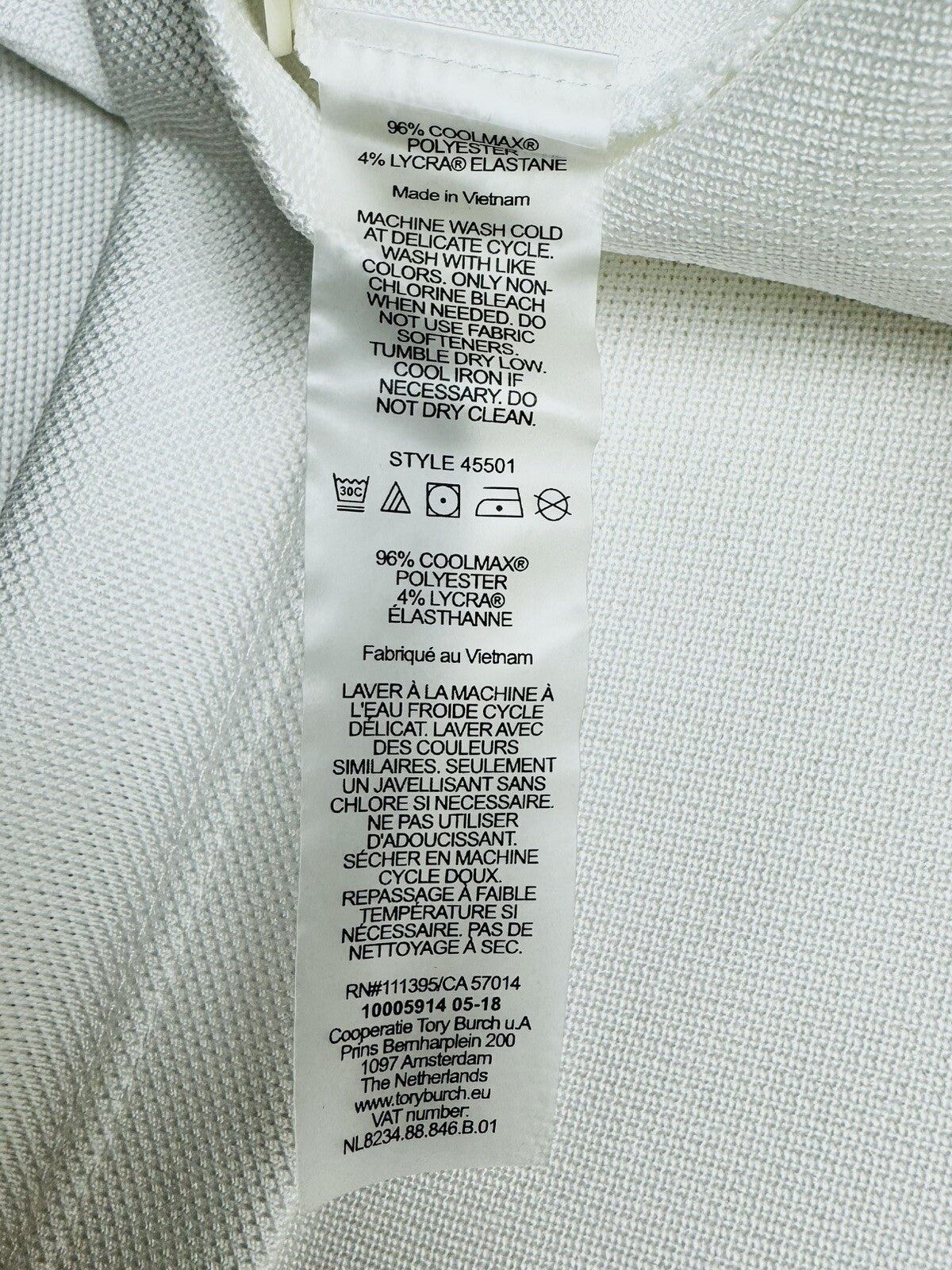 Tory Sport Women’s Golf,Tennis SHIRT White Sz XS. (01)