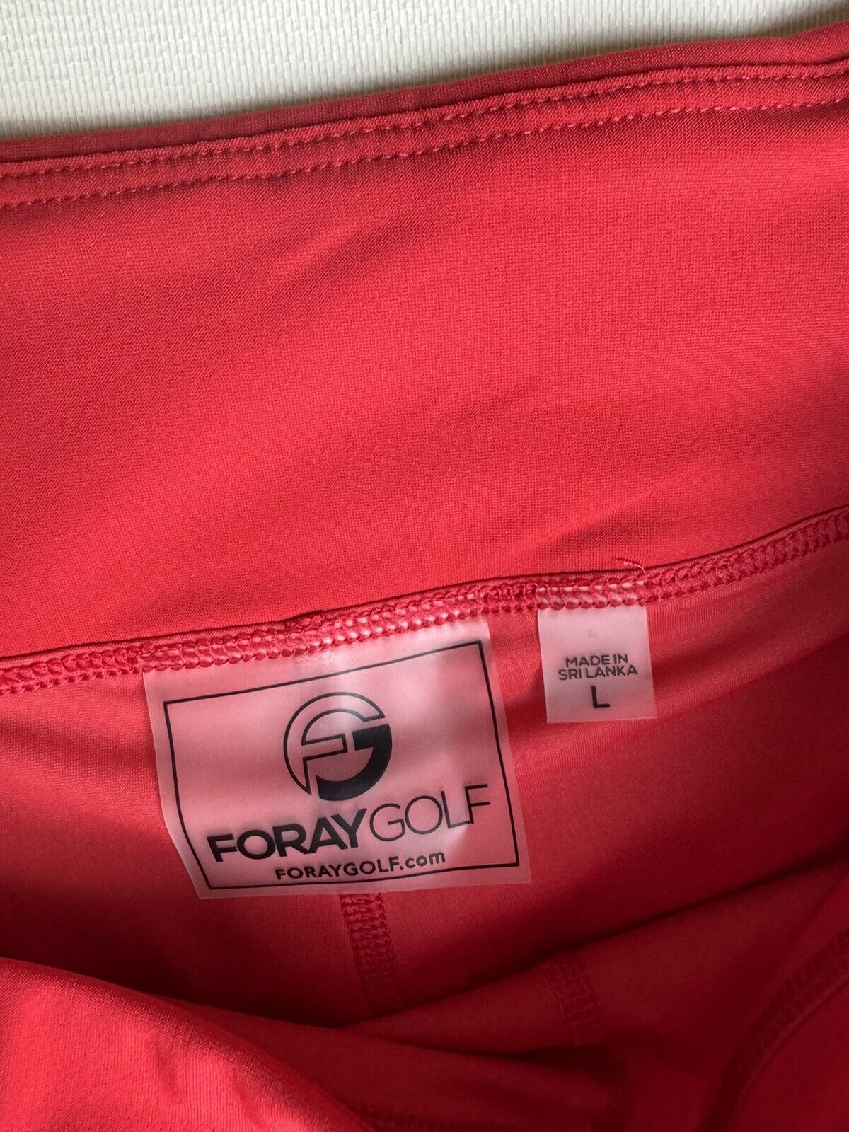 ForayGolf Women’s Skort Red Skirt Sz L. (03)