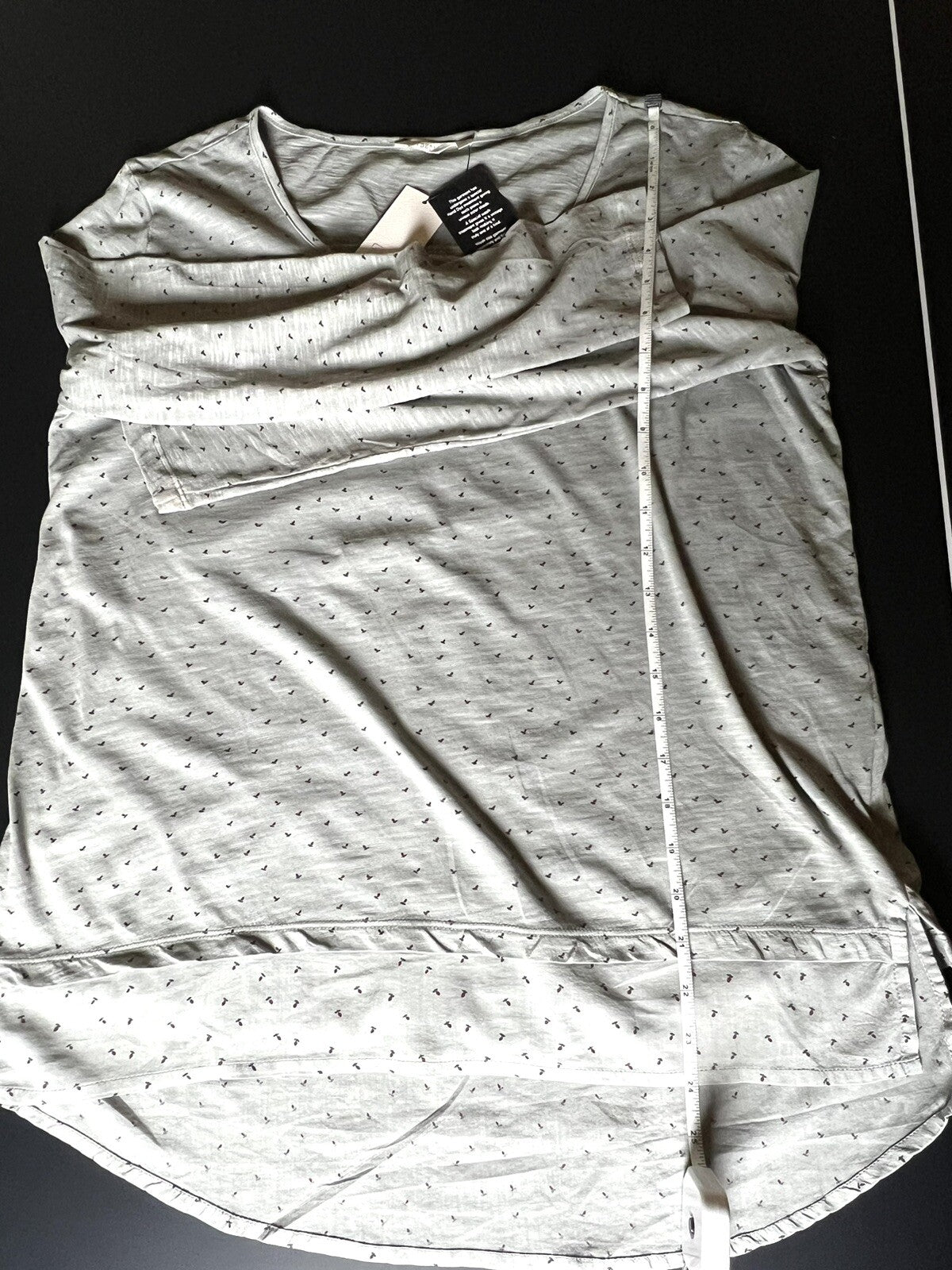 Casual Studio Women's Blouse Sheer Long Sleeve Sz M Open On Back
