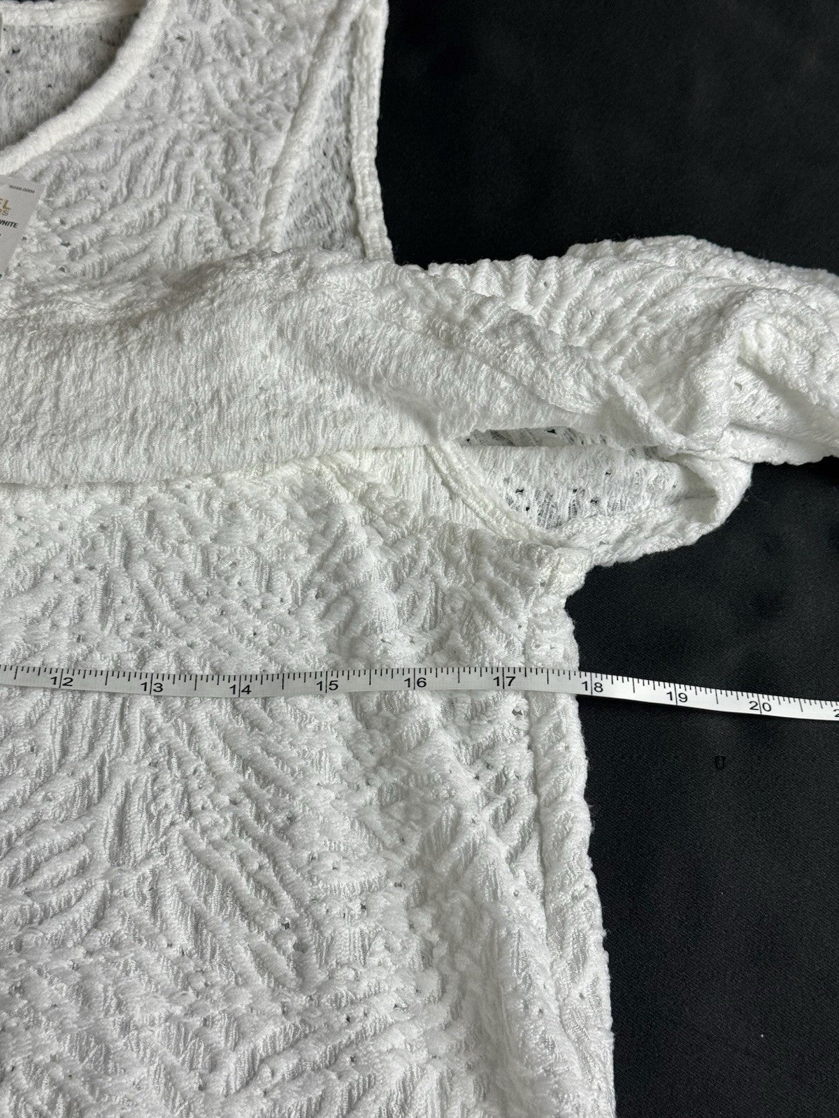 $98 Michael Kors Women’s White Off The Shoulders Blouse Sz L.     (B.181)