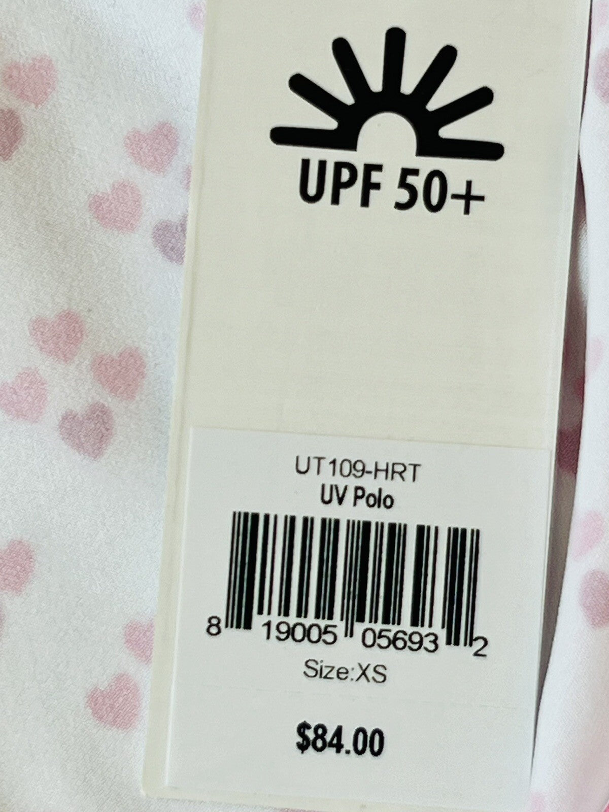 JoFit Women’s Long Sleeve White Pink Hearts Size XS Sweatshirt.   (10)