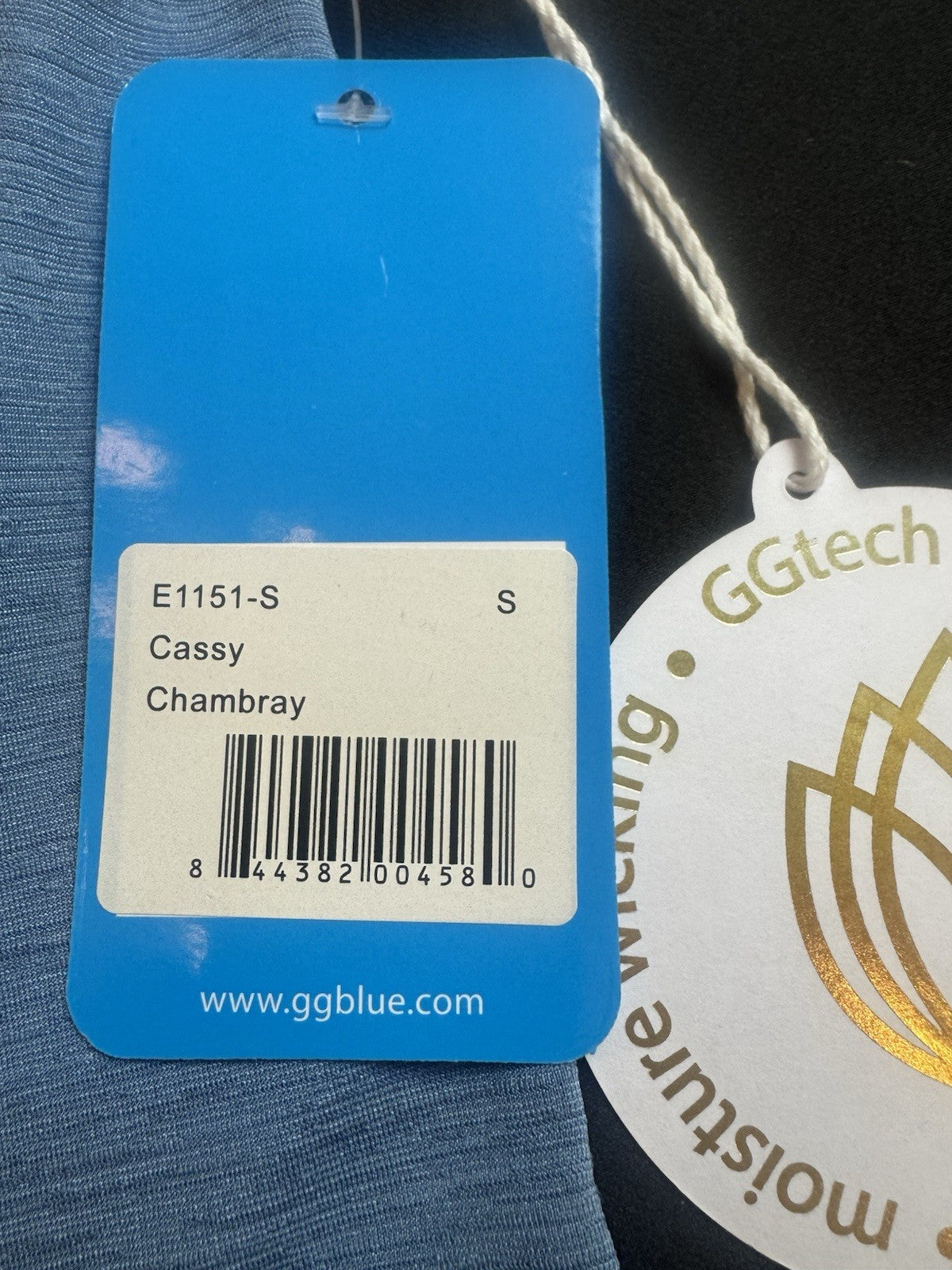 GG Blue Women's Golf Polo Shirt Sz S. (B.163)