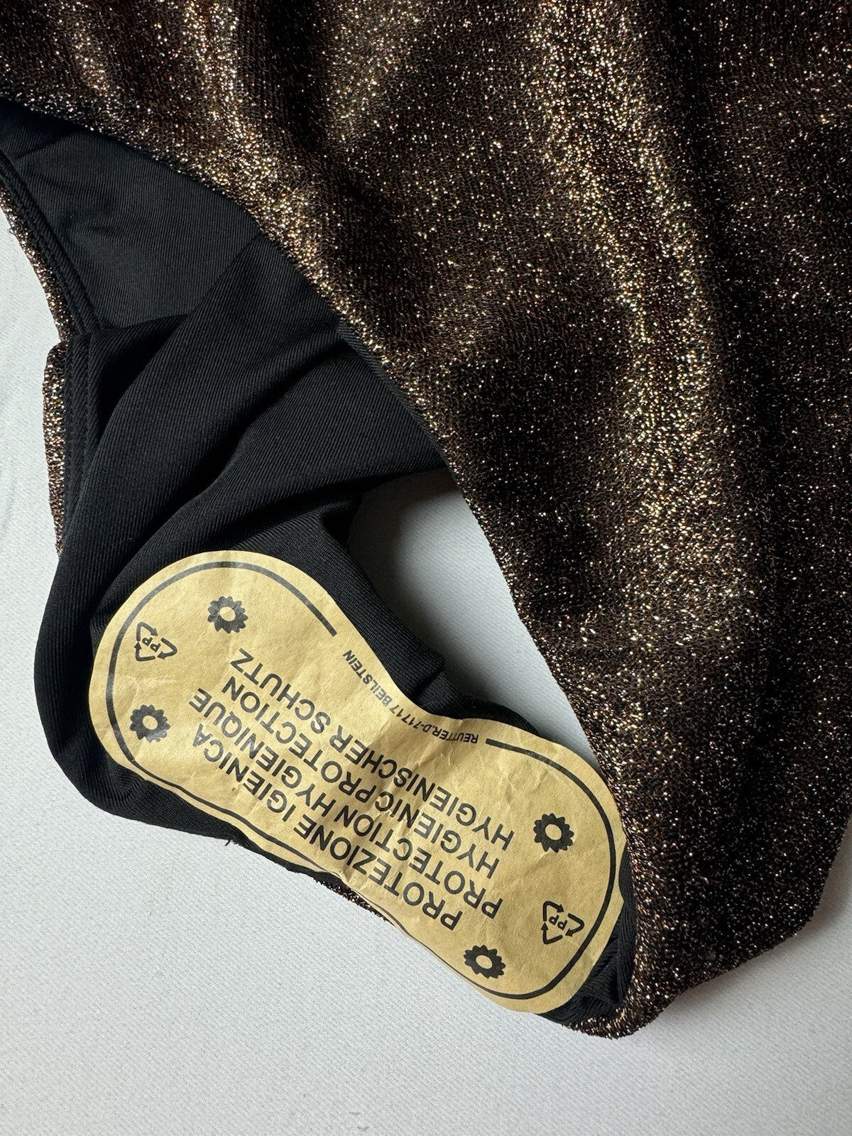 $258 RAMY BROOKE Women’s Sparkle Viona Bodysuit Sz L. (B.92)