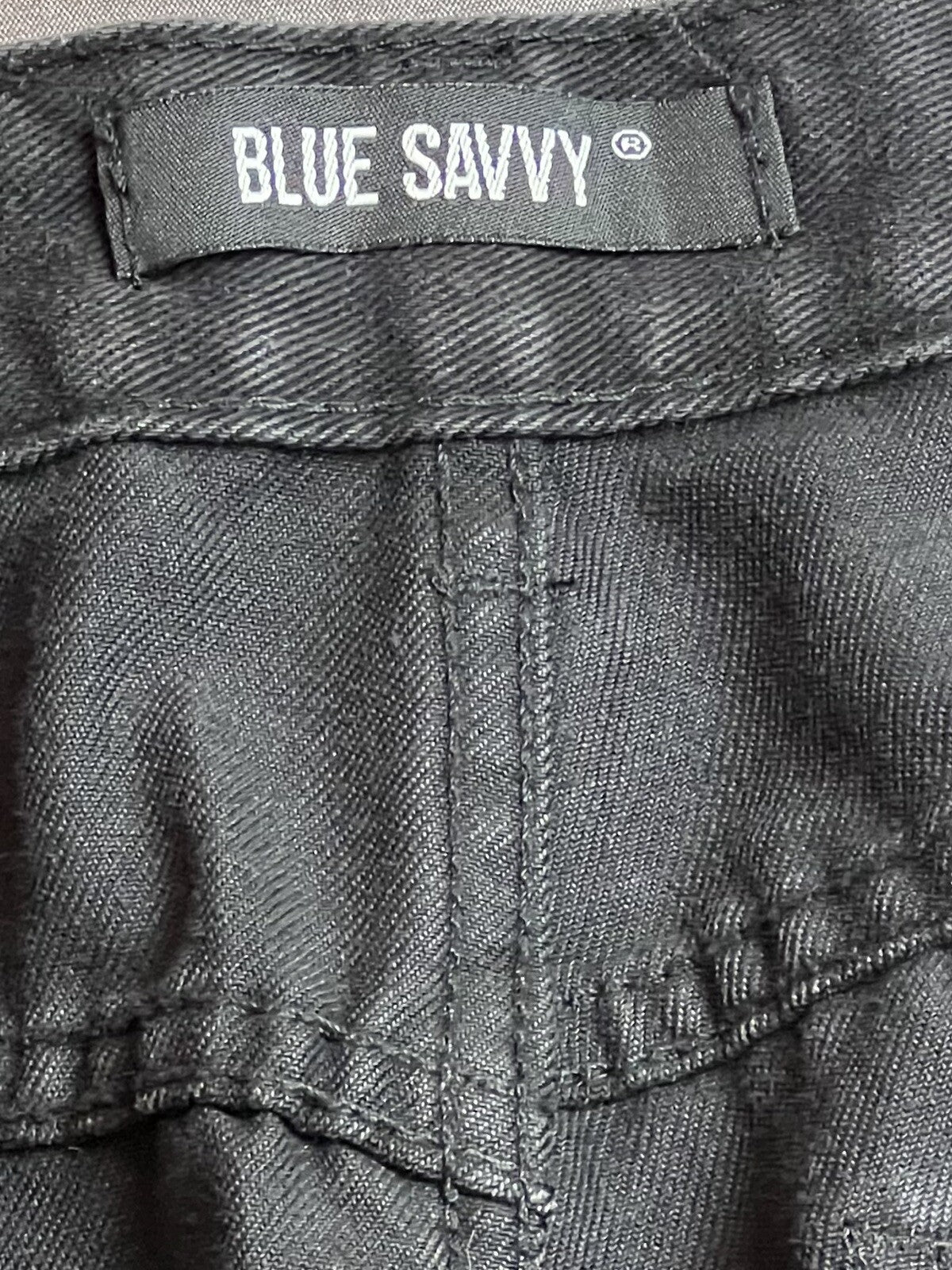 Blue Savvy Mom Jeans Straight Leg Denim Stretch Women's Size 13/31