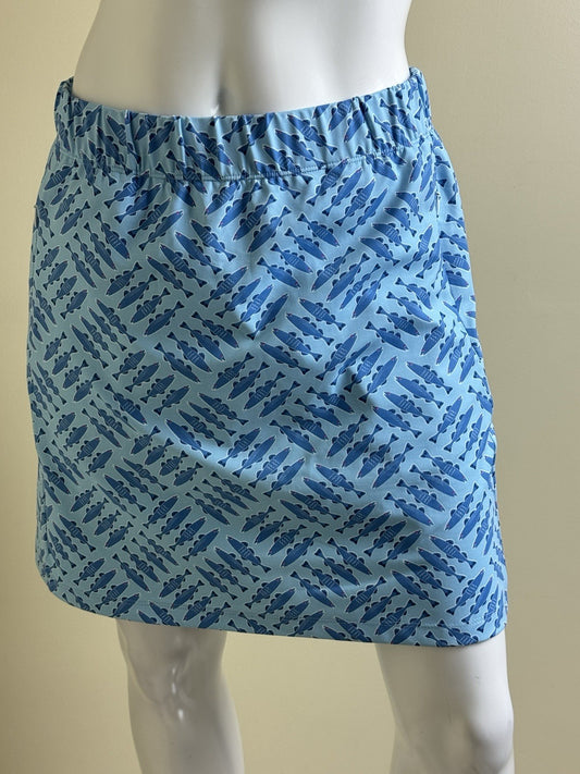 Sailor-Sailor Women’s Golf Tennis Fish Printed Skirt Size M.     (B.158)