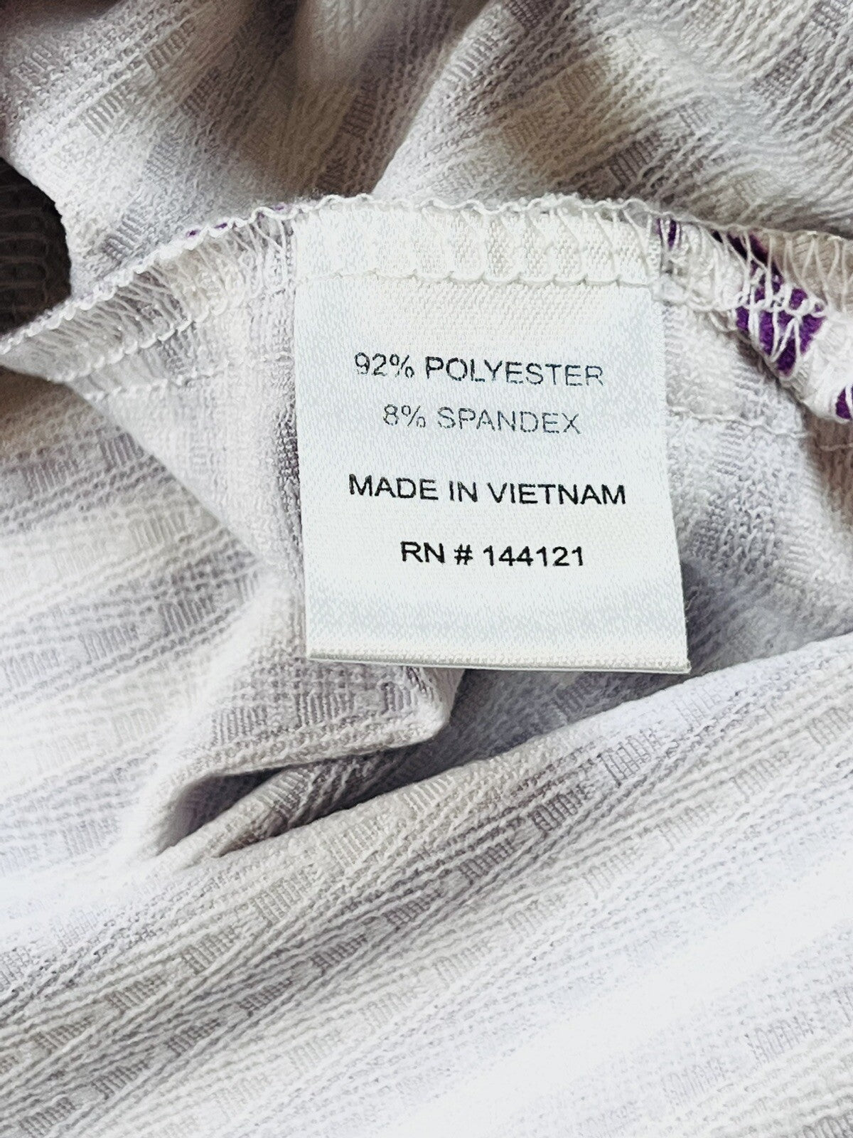 Bette & Court Women’s Golf Sweatshirt Sz M Purple White Stripes Long Sleeve