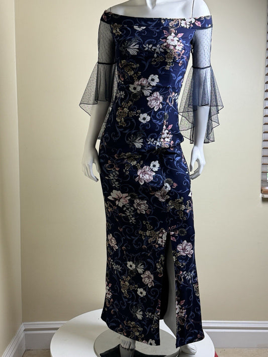 Vfshow Vfemage Floral Long Dress Sz S. (B.98)