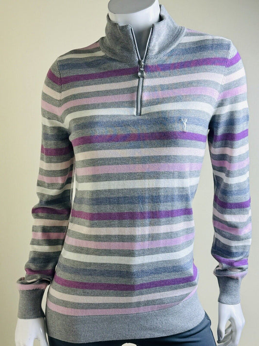 GOLFINO Women's Golf Sweater Striped Size 10