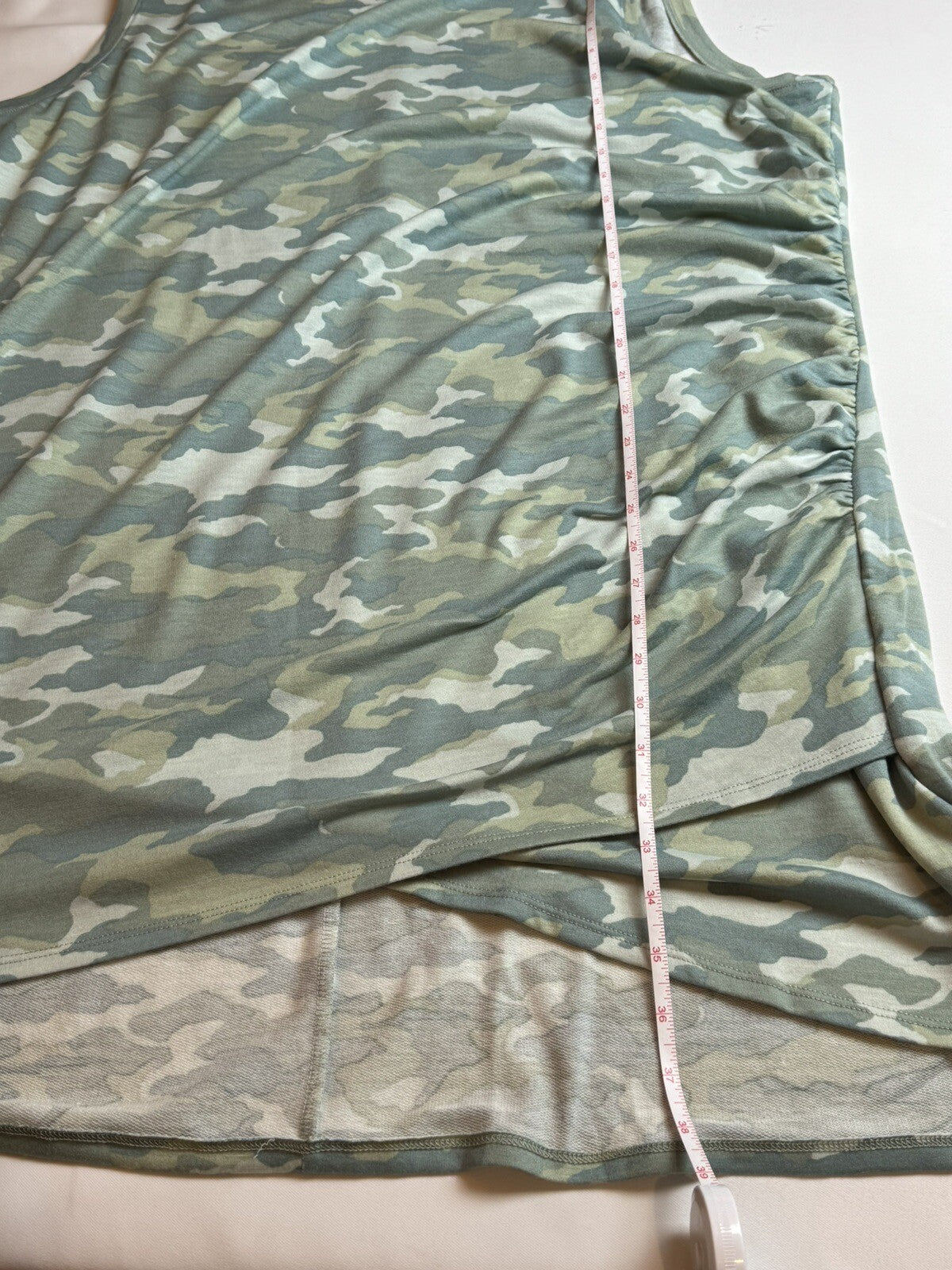 Nine West Women’s Camo Dress Tank Sleeveless Stretch Sz 3XL      (B.65)