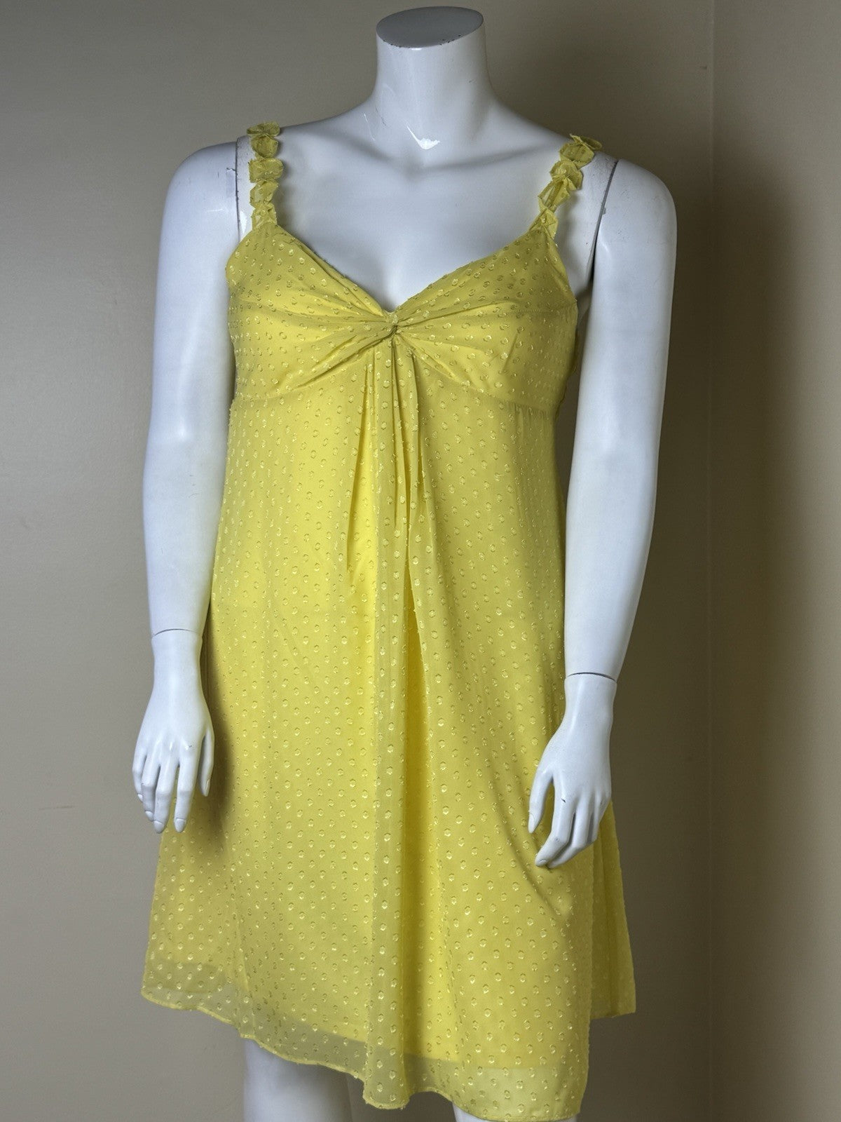 $92 Nine West Yellow Dress Sz 14.  (B.111)
