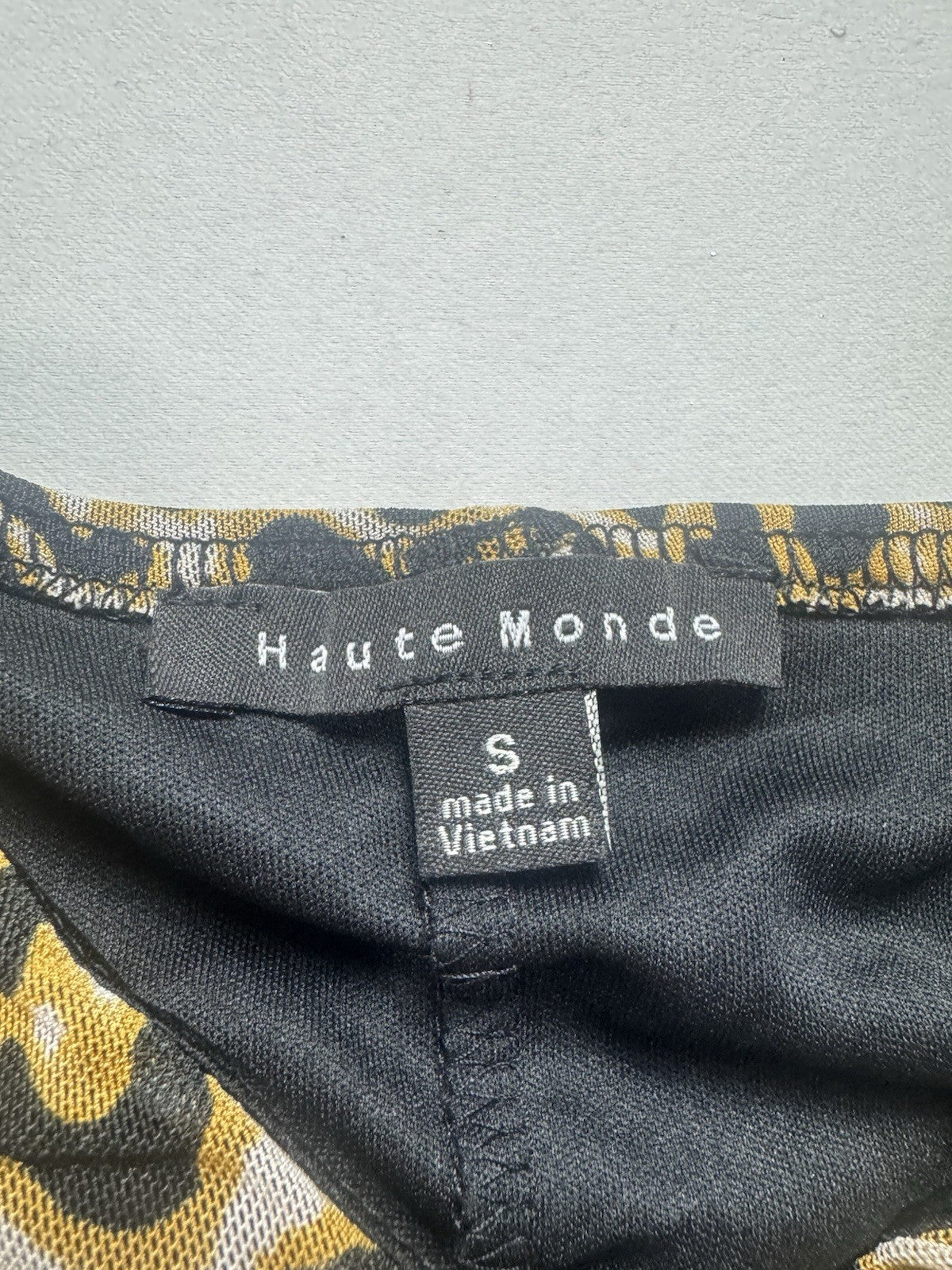 Haute monde Bodycon Dress Size S Black Leopard (B.151)