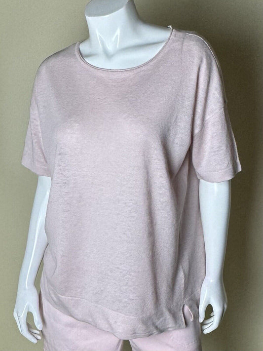 Donna Karan Blouse Pink Top Sz M.      (53)