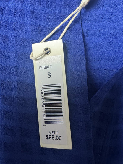 $98 Max Studio Women’s Blue Button Down Shirt Size S.  (B.136)