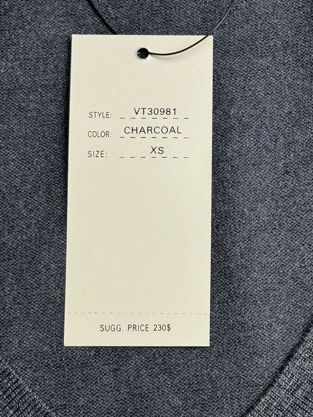 $230 Vertigo Paris Women’s Charcoal Gray Vest Size XS. (B.59)