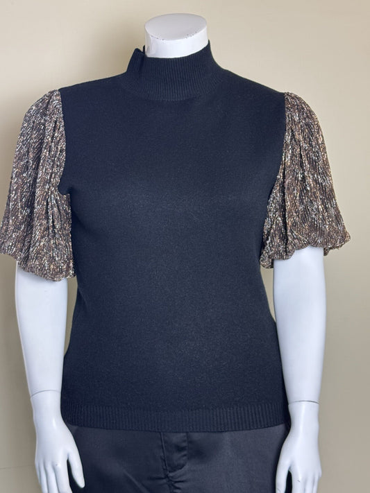 On Twelfth Women’s Puffy Sleeves Sweater SZ L.     (B.136)