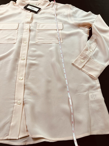 Spartina 449 Women's Renee Silk Blouse Peach Pink Size L - product photo 6