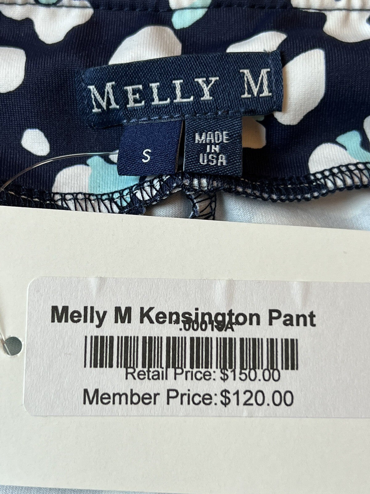 Melly M Women's Leggings Blue White Sz S Pants (11)