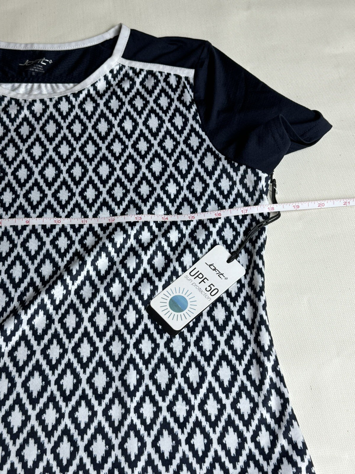 JOFIT Women's Golf Shirt/ Panel Blocks Top Size S.   (02)