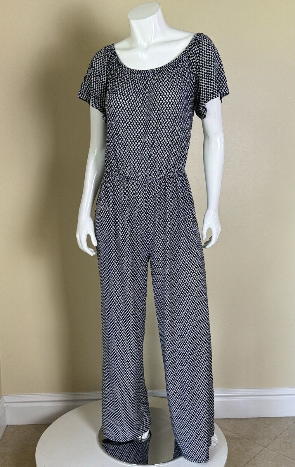 Exist Womens JumpSuit Size M Navy White