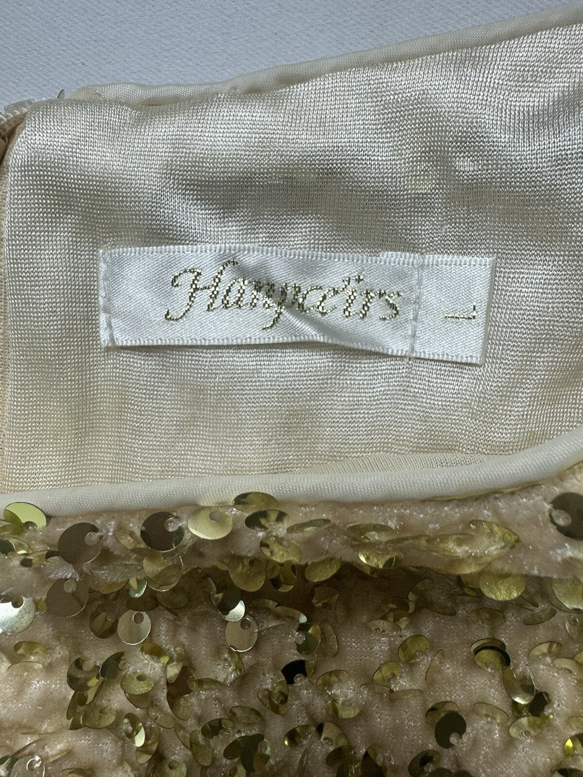 Hanpceirs Sleeveless SEQUIN TOP DRESS FIT & FLARE Sz L  (B.107)