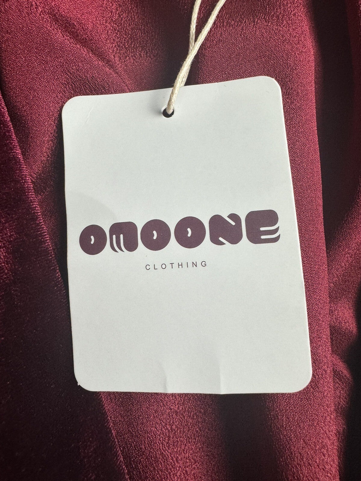 Omoone Women's Velour Long Trench Coat Long Sleeve Size S Wine Red.    (58)