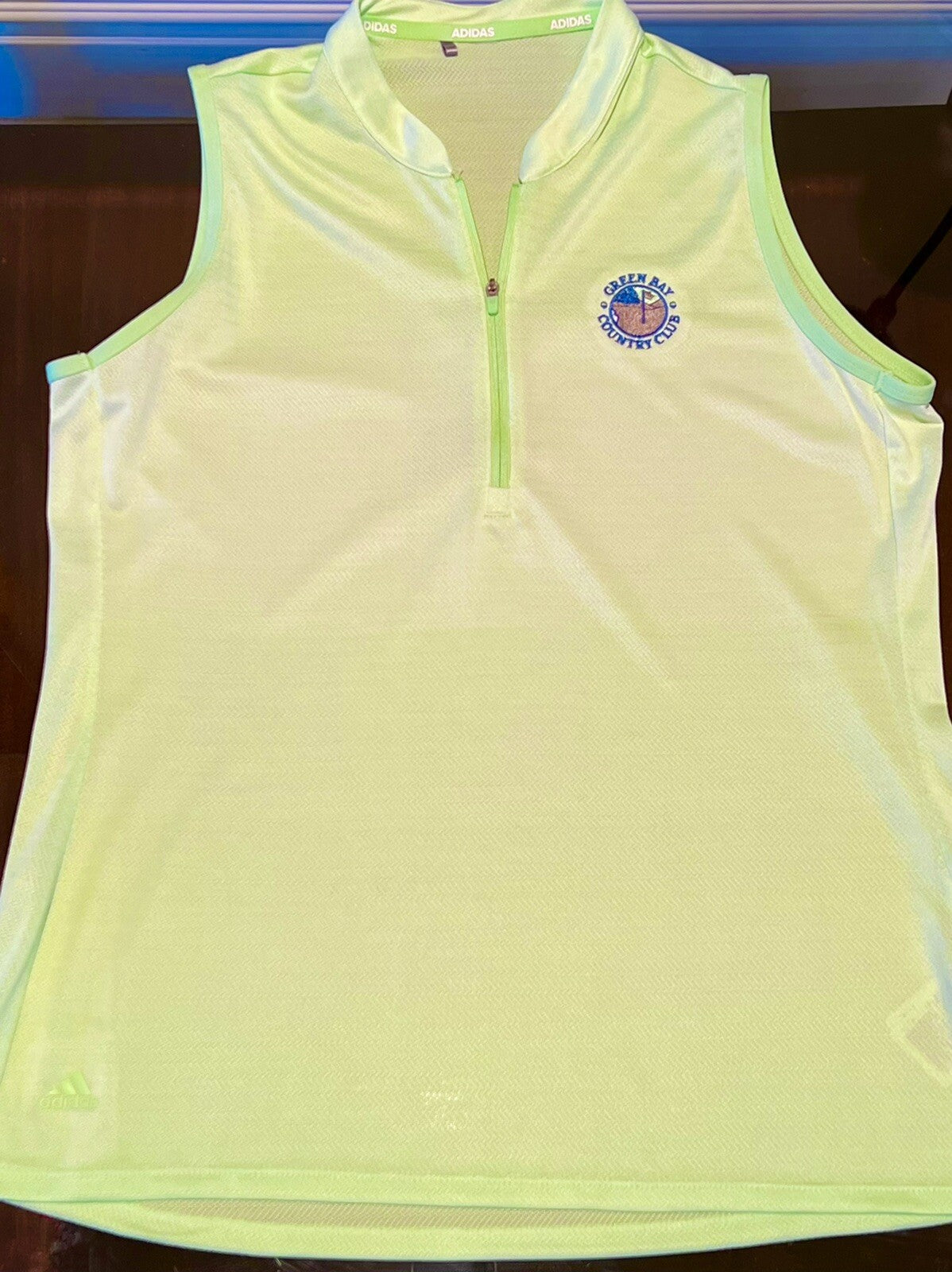 ADIDAS Women's Polo Shirt Green Sz S (B.16)